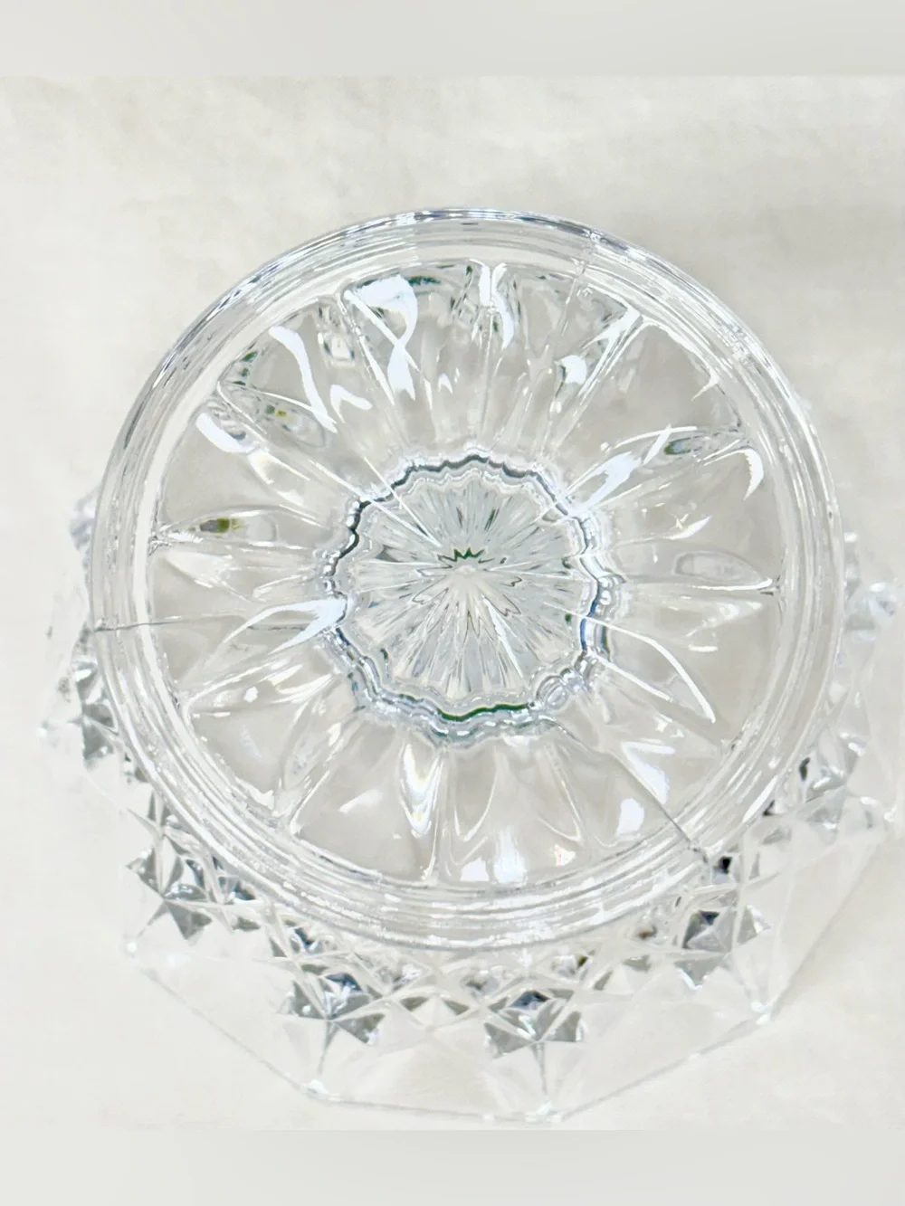 Vintage Cristal d’Arques Longchamp 24% Lead Crystal Candy Dish with Lid
